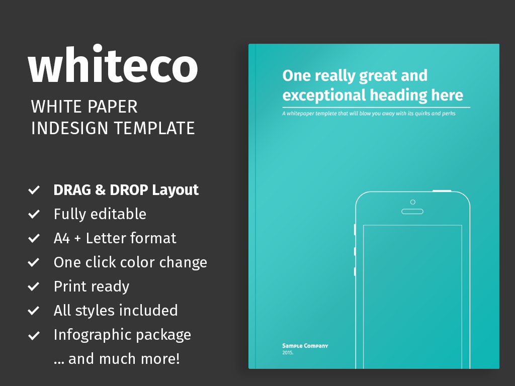 White Paper Template for Indesign Themzy